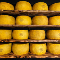 Cheese wheel all at Vincenzo Cucina & Lounge