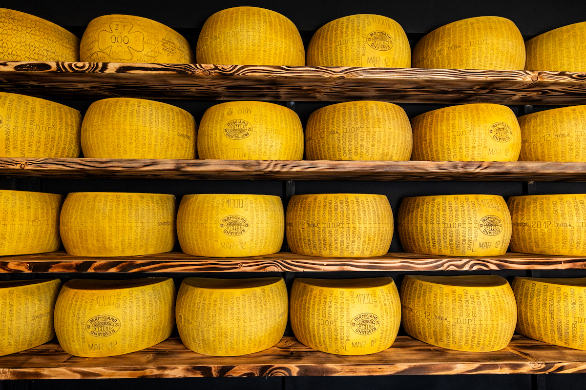Cheese wheel all at Vincenzo Cucina & Lounge
